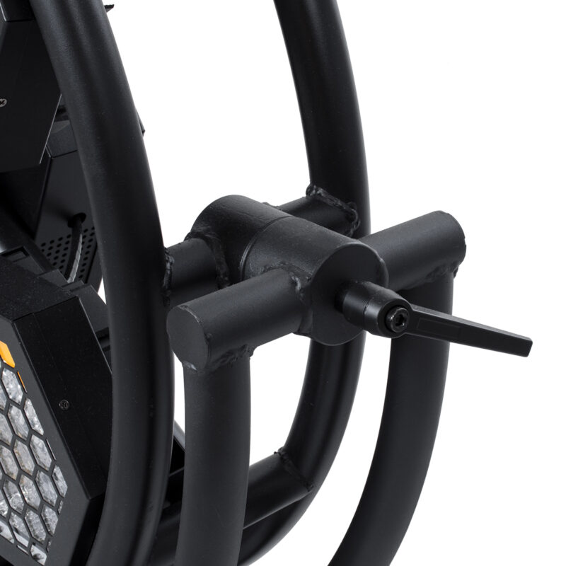 GloboStar® 51196 HALO HEXA Επαγγελματικό Φωτιστικό Ειδικών Εφέ DIGITAL MATRIX PIXEL & Blinder – 7 x 100W LED COB Chips Ultra Gold Warm White 2200K & 168 x 0.5W LED SMD5050 Chips RGB – AC 220V-240V DMX512 Display on Body – Μαύρο – Μ95 x Π17.5 x Υ78.5cm