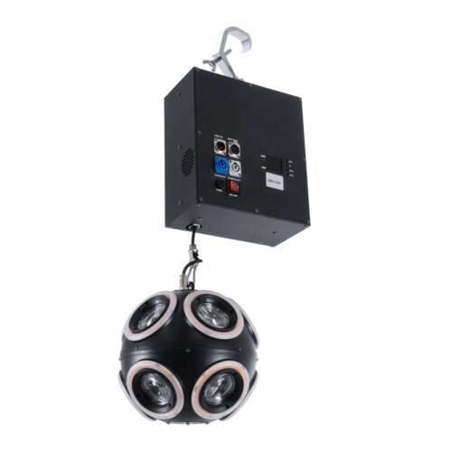 GloboStar® 51197 LIFT BALL Επαγγελματικό Φωτιστικό Ειδικών Εφέ Φ25cm KINETIC BALL MATRIX PIXEL Super BEAM Light CREE LED 4in1 300W – 10 x 20W LED COB Chips RGBW & 10 x 20W LED COB Chips Ultra Gold Warm White 2200K – Μέγιστο Μήκος Ανύψωσης 6 Μέτρα – AC 220V-240V DMX512 Display on Body – Μαύρο – Μ26 x Π6.5 x Υ32cm – 2 Χρόνια Εγγύση