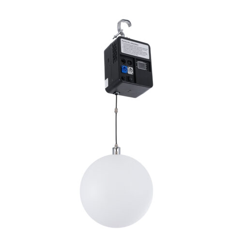 GloboStar® 51202 LIFT BALL Επαγγελματικό Φωτιστικό Ειδικών Εφέ Φ30cm KINETIC BALL Light CREE LED 4in1 15W – 15 x 1W LED SMD Chips RGBW – Μέγιστο Μήκος Ανύψωσης 3.5 Μέτρα – AC 220V-240V DMX512 Display on Body – Μαύρο – Μ17 x Π13 x Υ26cm – 2 Χρόνια Εγγύση