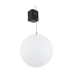 GloboStar® 51203 LIFT BALL Επαγγελματικό Φωτιστικό Ειδικών Εφέ Φ60cm KINETIC BALL Light CREE LED 4in1 15W – 15 x 1W LED SMD Chips RGBW – Μέγιστο Μήκος Ανύψωσης 3.5 Μέτρα – AC 220V-240V DMX512 Display on Body – Μαύρο – Μ17 x Π13 x Υ26cm – 2 Χρόνια Εγγύση