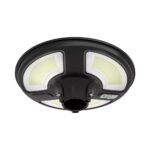 Ηλιακό φωτιστικό κήπου LED 7.5W IP65 Ψυχρό λευκό 6500K με μαύρο σώμα και αισθητήρα RF και χειριστήριο V-TAC – 5151