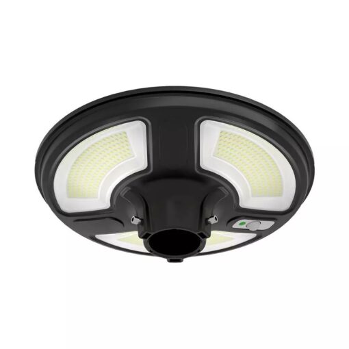Ηλιακό φωτιστικό κήπου LED 7.5W IP65 Ψυχρό λευκό 6500K με μαύρο σώμα και αισθητήρα RF και χειριστήριο V-TAC – 5151