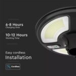 Φωτιστικό για κολώνα Κήπου LED 10W 4000K Μαύρου Χρώματος με Αισθητήρα RF και Χειριστήριο IP65 V-TAC – 5152