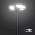 Φωτιστικό για κολώνα Κήπου LED 10W 4000K Μαύρου Χρώματος με Αισθητήρα RF και Χειριστήριο IP65 V-TAC – 5152