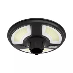 Ηλιακό Φωτιστικό για κολώνα Κήπου LED 10W 6500K Μαύρου Χρώματος με Αισθητήρα RF και Χειριστήριο IP65 V-TAC – 5153