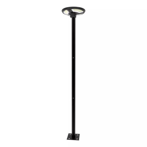 Ηλιακό Φωτιστικό για κολώνα Κήπου LED 10W 6500K Μαύρου Χρώματος με Αισθητήρα RF και Χειριστήριο IP65 V-TAC – 5153