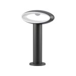LED Επιδαπέδιο Φωτιστικό 9W V-TAC 30cm Αδιάβροχο IP54 Γκρι Αλουμίνιο Θερμό 3000K – 5154