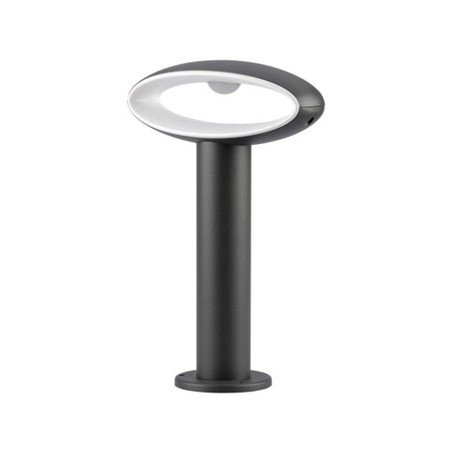 LED Επιδαπέδιο Φωτιστικό 9W V-TAC 30cm Αδιάβροχο IP54 Γκρι Αλουμίνιο Θερμό 3000K – 5154
