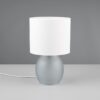 Πορτατίφ Trio Lighting 1x E14 Γκρι Γυαλί με Λευκό Αμπαζούρ – 517900111