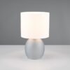 Πορτατίφ Trio Lighting 1x E14 Γκρι Γυαλί με Λευκό Αμπαζούρ – 517900111