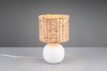 Πορτατιφ με Ψάθινο Αμπαζουρ Φ18 VINA 1xE27 Trio Lighting – 518900101