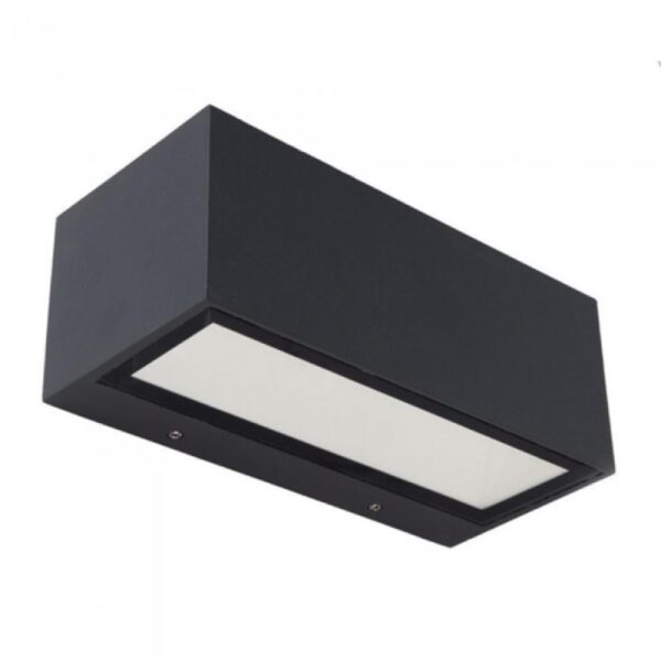 Lutec Gemini Square Medium  Εξωτερικού Χώρου  Led  Φωτιστικό Τοίχου Up&Down    Σκούρο Γκρι LED   1230 lm IP54 3000K – 5189112118