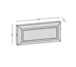 Lutec Helena Frame Φωτιστικό Τοίχου Εξωτερικού Χώρου Σκούρο Γκρι LED 400lm 4000K IP54 – 5191601118