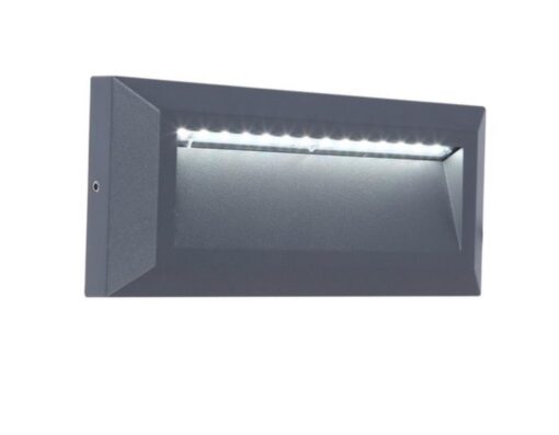 Lutec Helena Frame  Εξωτερικού Χώρου Led Φωτιστικό Τοίχου  Σκούρο Γκρι LED   400 lm IP54 4000K – 5191602118