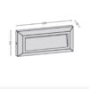 Lutec Helena Frame  Εξωτερικού Χώρου Led Φωτιστικό Τοίχου  Σκούρο Γκρι LED   400 lm IP54 4000K – 5191602118