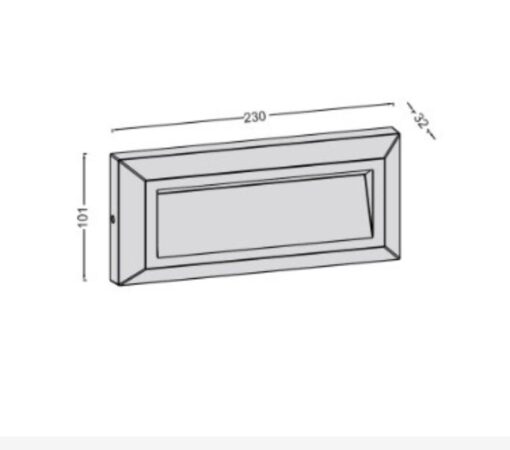 Lutec Helena Frame  Εξωτερικού Χώρου Led Φωτιστικό Τοίχου  Σκούρο Γκρι LED   400 lm IP54 4000K – 5191602118