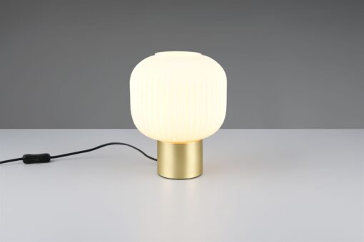 Πορτατιφ Ματ Ορείχαλκος & Οπαλ Γυαλί DIVA 1xE27 Trio Lighting – 519800108