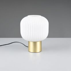Πορτατιφ Ματ Ορείχαλκος & Οπαλ Γυαλί DIVA 1xE27 Trio Lighting – 519800108