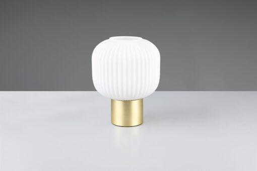 Πορτατιφ Ματ Ορείχαλκος & Οπαλ Γυαλί DIVA 1xE27 Trio Lighting – 519800108