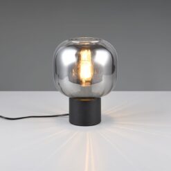 Πορτατιφ Μαύρο Ματ &  Γυαλί DIVA 1xE27 Trio Lighting – 519800132