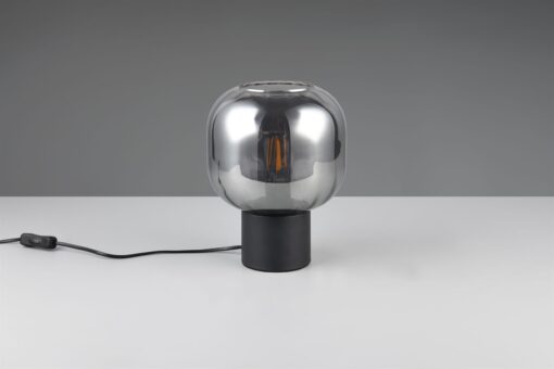 Πορτατιφ Μαύρο Ματ &  Γυαλί DIVA 1xE27 Trio Lighting – 519800132