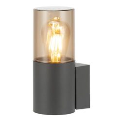 ΑΠΛΙΚΑ ΤΟΙΧΟΥ ΑΛΟΥΜΙΝΙΟΥ E27 120x90x220 IP54 ΜΑΥΡΗ EUROLAMP – 145-20621