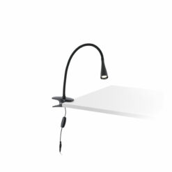 LENA BLACK CLIP LAMP LED 5W 4000K FARO – 52061