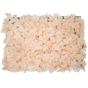 GloboStar® 78327 Συνθετικό Πάνελ Φυλλωσιάς – Κάθετος Κήπος Άγρια Ορτανσία Σομόν Μ60 x Υ40 x Π5cm