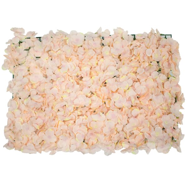 GloboStar® 78327 Συνθετικό Πάνελ Φυλλωσιάς – Κάθετος Κήπος Άγρια Ορτανσία Σομόν Μ60 x Υ40 x Π5cm