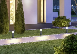 Κολωνάκι Trio Lighting   E27 Ανθρακί Αλουμίνιο   IP44 524060142