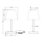 Πορτατίφ Trio Lighting LED 4W  Χρώμιο Μεταλλικό Step Dimmable 350lm 3000K  525490106