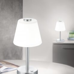 Πορτατίφ Trio Lighting LED 4W  Νίκελ Ματ Μεταλλικό Step Dimmable 350lm 3000K  525490107