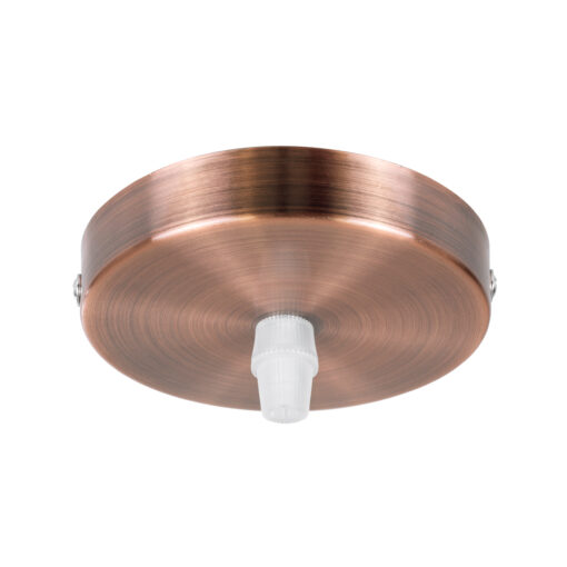 GloboStar® DIY 77504 Επιτοίχια Στρογγυλή Ροζέτα – Βάση για 1 Κρεμαστό Φωτιστικό – Φ10 x Υ2cm – Χάλκινο – Μεταλλικό – 5 Χρόνια Εγγύηση