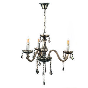 InLight Κρεμαστό φωτιστικό από φιμέ γυαλί και κρύσταλλα (5314-3-FIME)