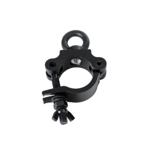 GloboStar® CLAMPS 51182 Επαγγελματικός Γάντζος Hook Αλουμινίου Ύψηλης Αντοχής για Κρέμαση, Στήριξη & Τοποθέτηση Προϊόντων Stage σε Τράσες – Μ16 x Π12 x Υ3cm – Μαύρο