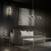 Επιτραπέζιο Φωτιστικό Trio Lighting SEQUENCE 1x LED, 20,5W · 2600lm, 2300+3000+4000K Ορείχαλκος Ματ Αλουμίνιο, Λειτουργία μνήμης, Dimmer αισθητήρα, Step Dimmable