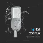 LED Φωτιστικό Δρόμου 120W V-TAC PRO Samsung Chip 15600lm Γκρι Αδιάβροχο IP66 Φυσικό Λευκό 4000K – 542