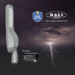 LED Φωτιστικό Δρόμου 160W V-TAC PRO Samsung Chip 20800lm Γκρι Αδιάβροχο IP66 Φυσικό Λευκό 4000K – 543