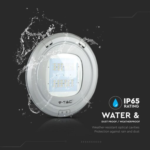 LED Φωτιστικό Δρόμου 100W V-TAC PRO Samsung Chip 13000lm Γκρι Αδιάβροχο IP65 Φυσικό Λευκό 4000K – 545