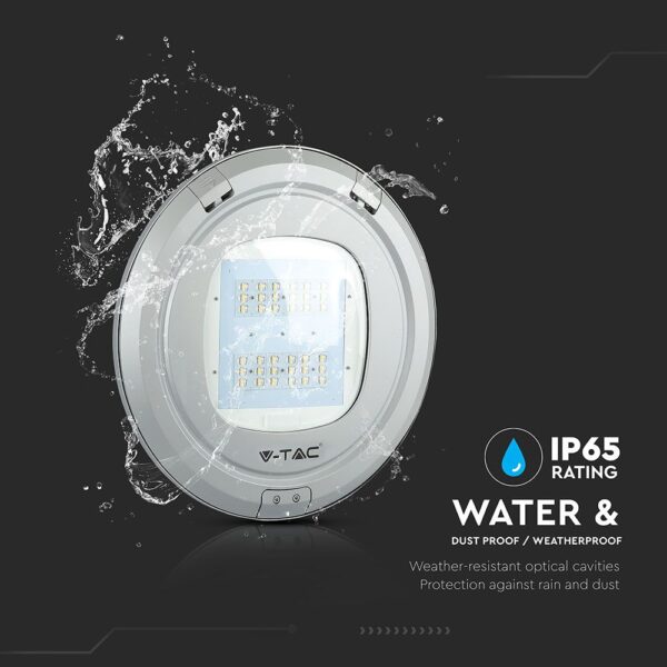 LED Φωτιστικό Δρόμου 100W V-TAC PRO Samsung Chip 13000lm Γκρι Αδιάβροχο IP65 Φυσικό Λευκό 4000K – 545