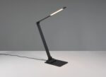 Φωτιστικό Γραφείου Trio Lighting LED 6.5W 650lm CCT Dimmable Αφής με Θύρα Φόρτισης USB  Μαύρο Ματ – 545310132