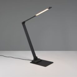 Φωτιστικό Γραφείου Trio Lighting LED 6.5W 650lm CCT Dimmable Αφής με Θύρα Φόρτισης USB  Μαύρο Ματ – 545310132