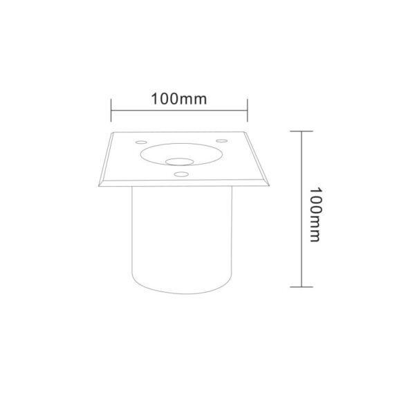 Φωτιστικό Σποτ Δαπέδου Τετράγωνο Χωνευτό LED 7W Θερμό  IP67 ACA – LG2642