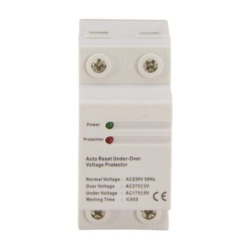 ΕΠΙΤΗΡΗΤΗΣ ΤΑΣΗΣ ΜΟΝΟΦΑΣΙΚΟΣ 40Α 2P 175-275V EUROLAMP – 500-22500