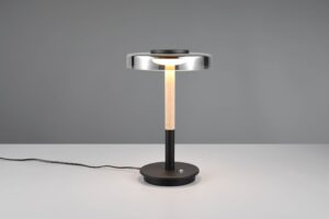 Πορτατιφ Ξύλο με Φιμέ Γυαλί CELESTE LED 10W 1050lm Dimmable Αφής 3000K Trio Lighting – 554910132