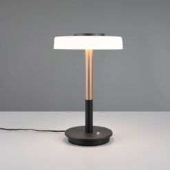 Πορτατιφ Καφέ με Λευκό Γυαλί CELESTE LED 10W 1050lm Dimmable Αφής 3000K Trio Lighting – 554910165