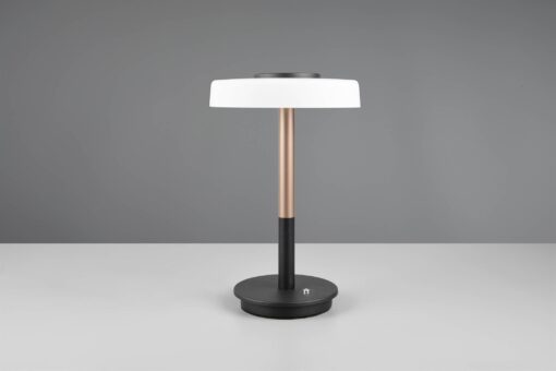 Πορτατιφ Καφέ με Λευκό Γυαλί CELESTE LED 10W 1050lm Dimmable Αφής 3000K Trio Lighting – 554910165