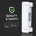 Ανιχνευτής κίνησης Microwave Max 200W Λευκό V-TAC – 5571