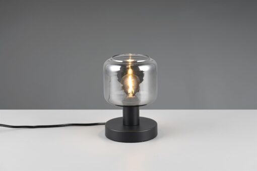 Πορτατιφ Μαύρο Ματ & Γυαλί MATARO 1xE14 Trio Lighting – 564100132
