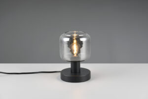 Πορτατιφ Μαύρο Ματ & Γυαλί MATARO 1xE14 Trio Lighting – 564100132